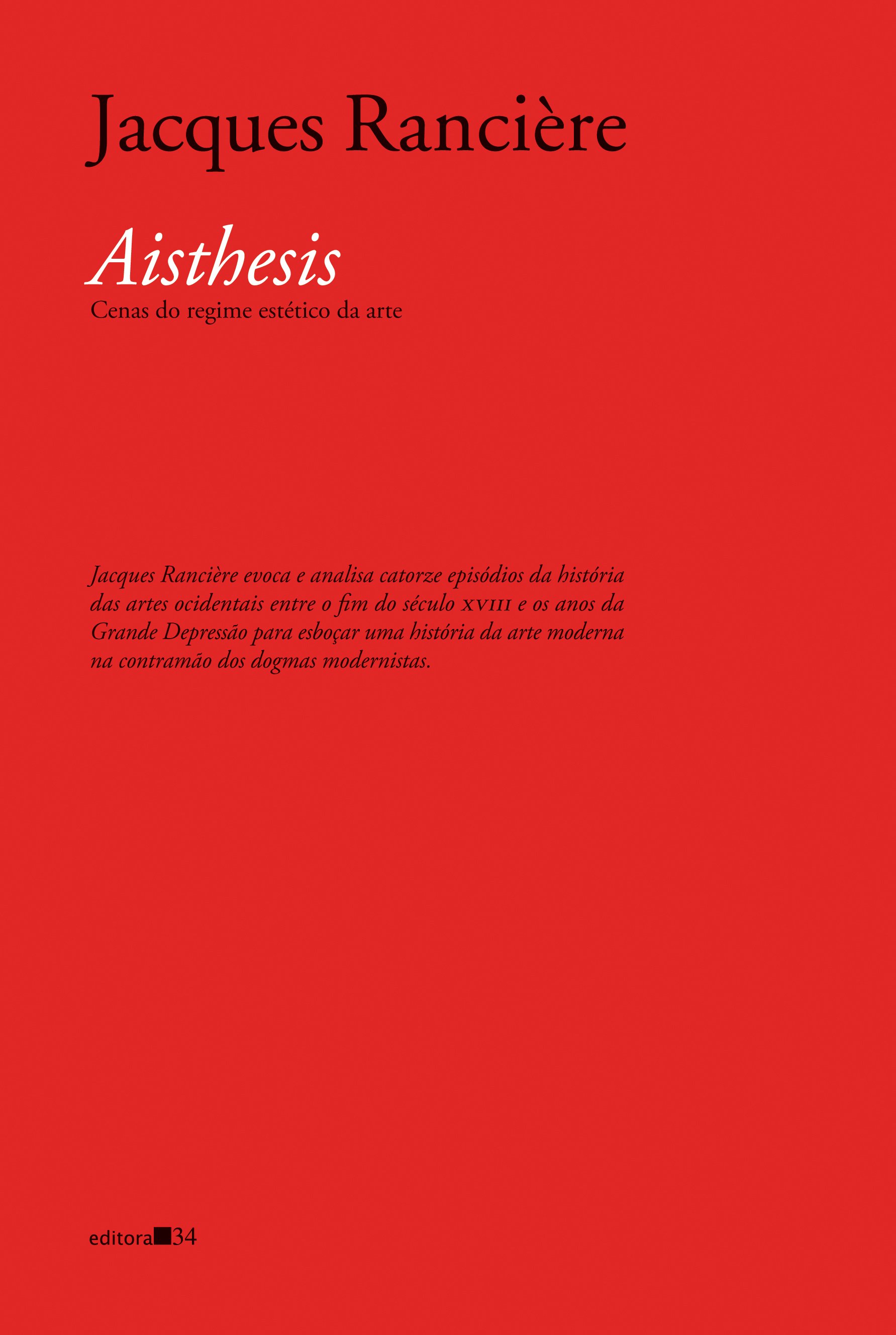 Aisthesis: Cenas do Regime Estético da Arte
