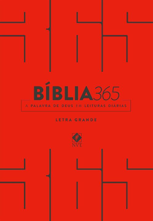 Bíblia 365 - Letra Grande - Vermelha: Nova Versão Transformadora (Nvt)