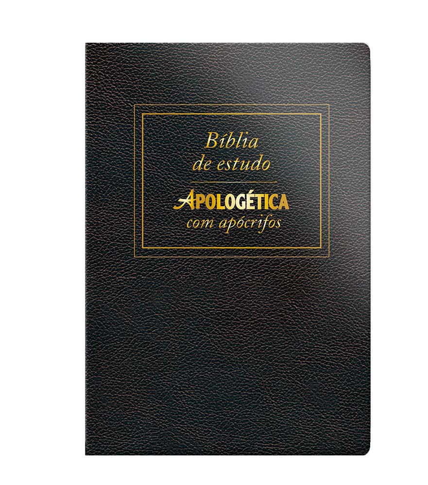 Bíblia Apologética Com Apócrifos - Luxo Preta
