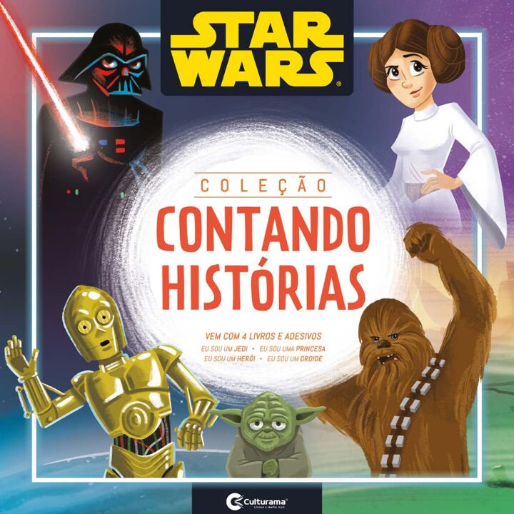 CAIXA CONTANDO HISTÓRIAS STAR WARS