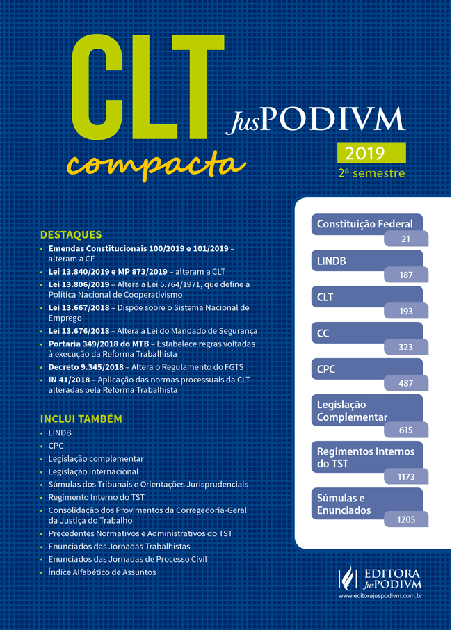 C.L.T. Compacta Juspodivm - 01Ed/19