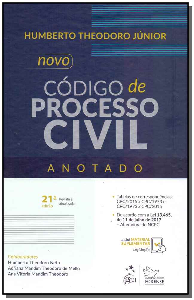 Codigo de Processo Civil Anotado - 21Ed/18