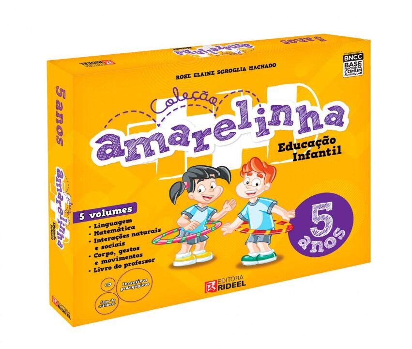 COL. AMARELINHA - 5 ANOS - 5 VOLUMES + 2 CDS + JOGO DO ALFABETO + 500 INCENTIVOS PEDAGOGICOS