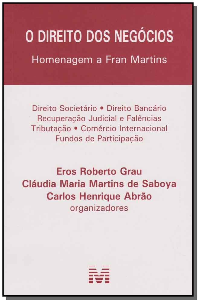 Direito dos Negocios, o - Hom. Fran Martins