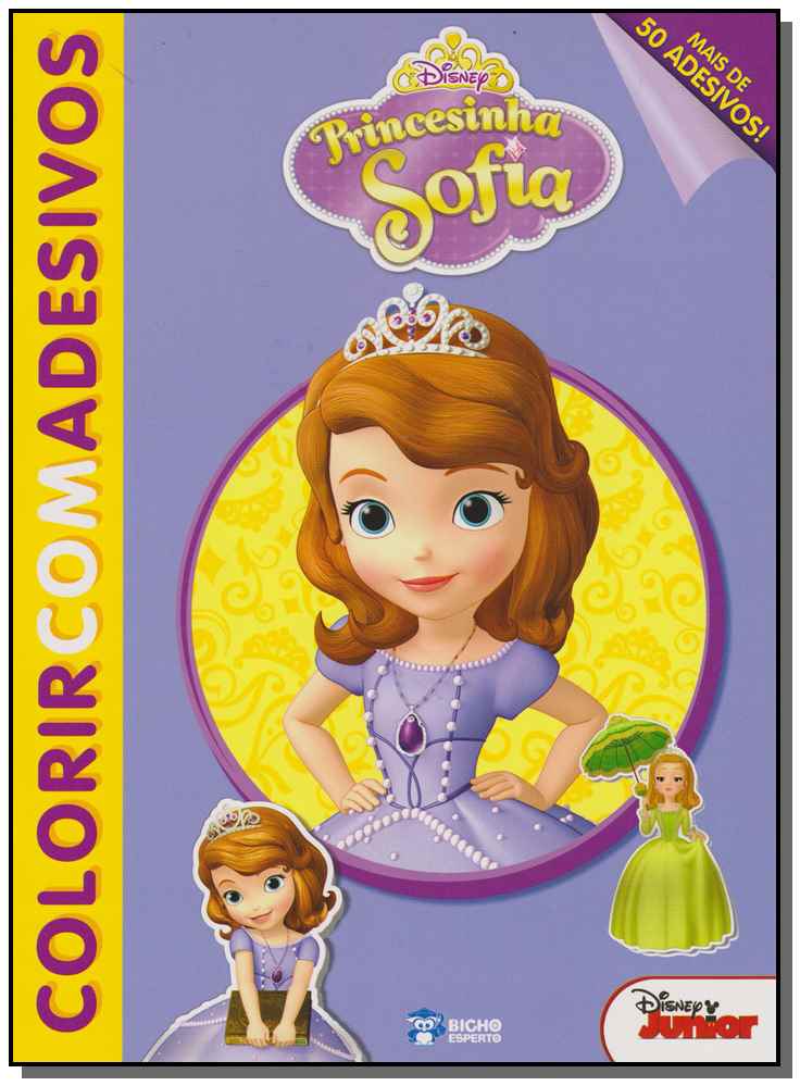 Disney Colorir Com Adesivos - Princesinha Sofia