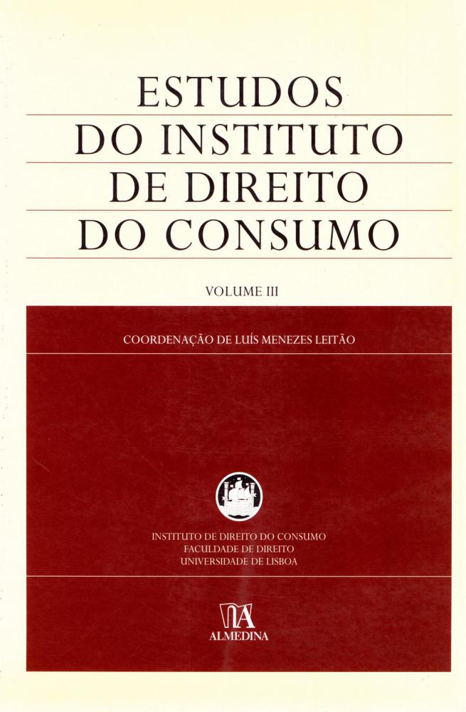 Estudos Do Instituto De Direito Do Consumo
