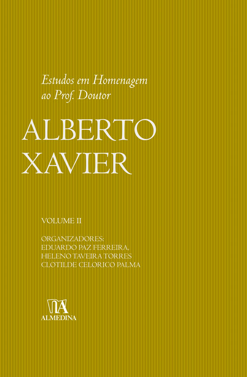 Estudos Em Homenagem Ao Prof. Doutor Alberto Xavier