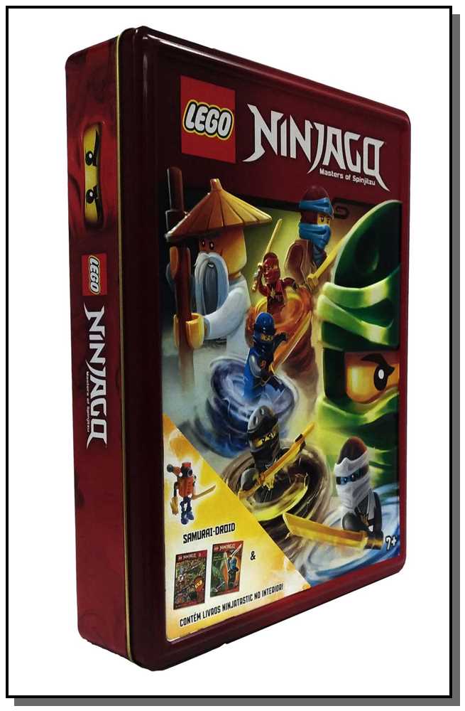 Lego Ninjago - Lata - Contem 2 Livros