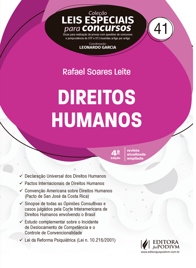 LEIS ESPECIAIS PARA CONCURSOS - V.41 - DIREITOS HUMANOS (2020)