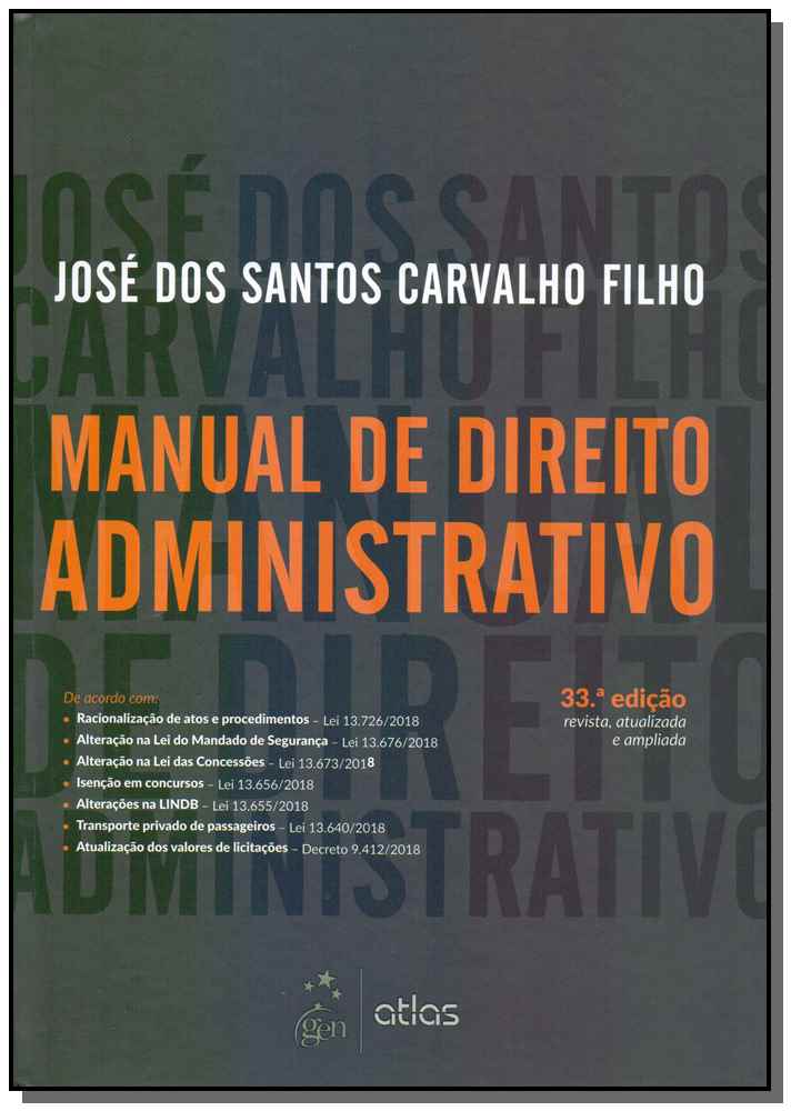 Manual de Direito Administrativo - 33Ed/19