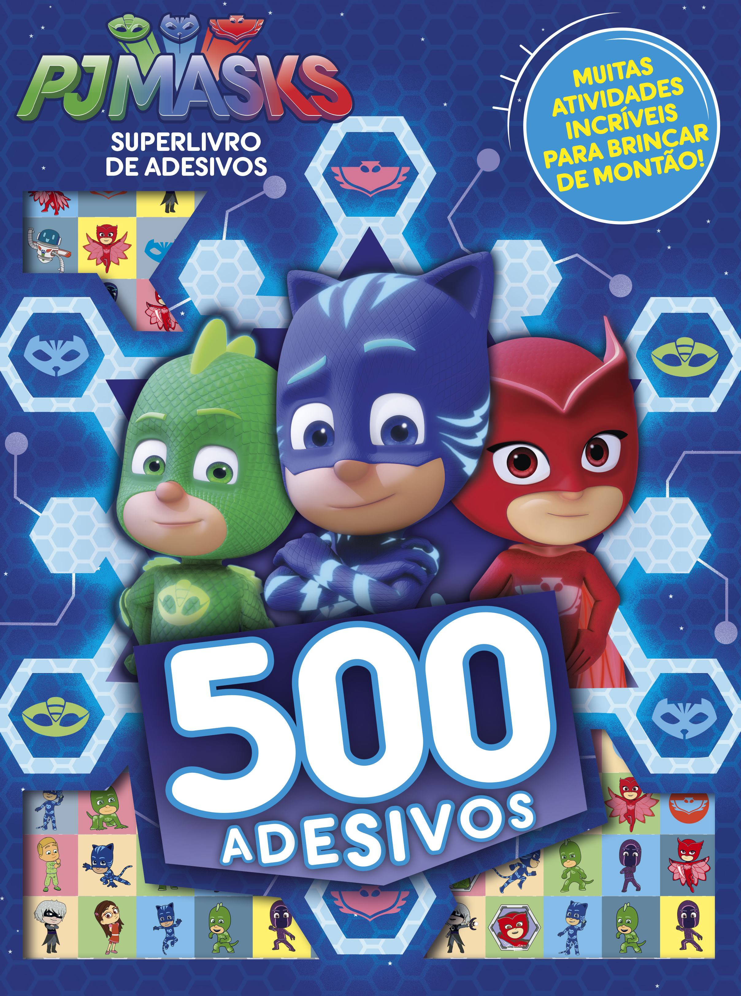 Pj Masks - Superlivro de Adesivos - 500 Adesivos