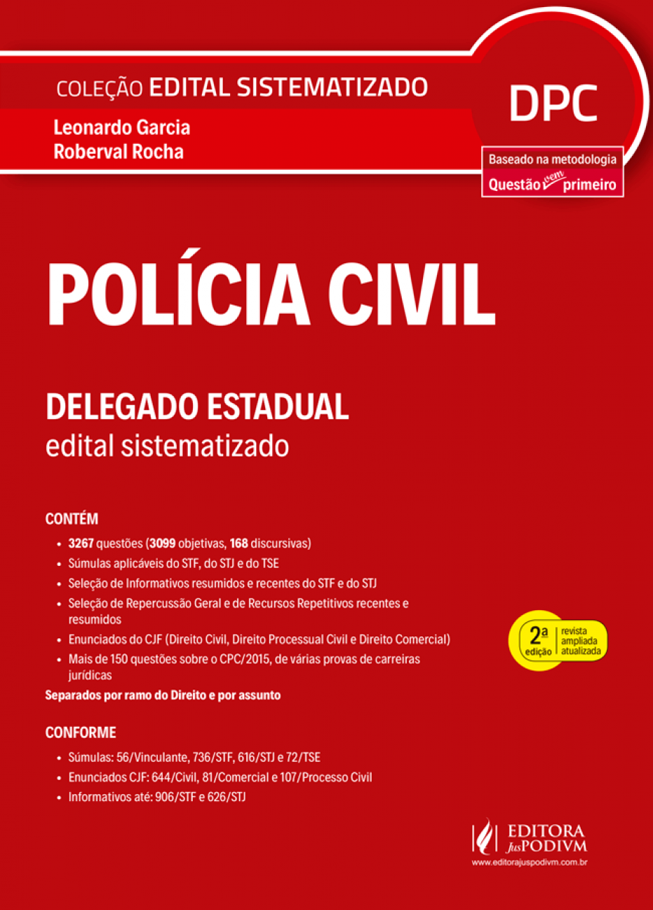 Policia Civil - Delegado Estadual - 2ª Ed