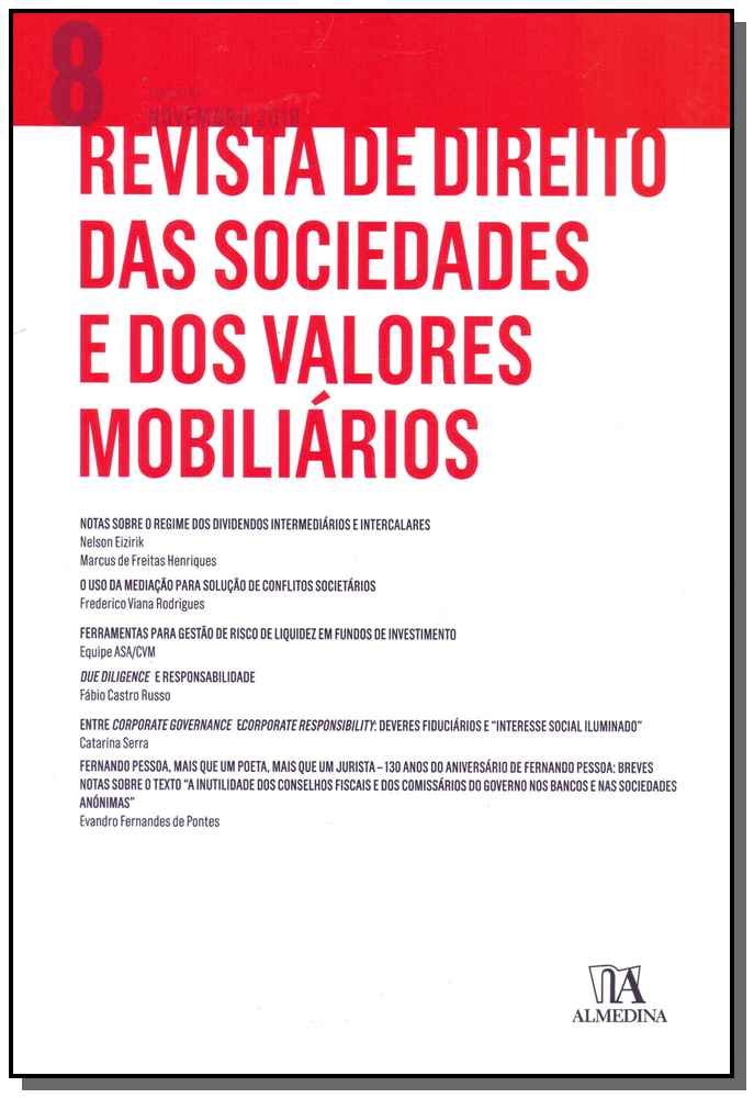 Rev. de Direito Sociedades e dos  Valores Mobiliários - 01ed/18