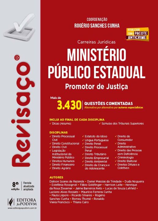 Revisaço - Ministério Público Estadual - Promotor de Justiça - 08Ed/20