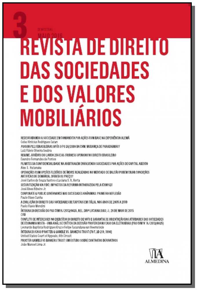 Revista de Direito das Sociedades e dos Valores Mobilários - 01Ed/16