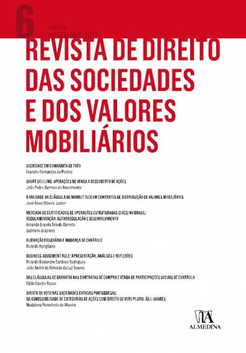 Revista de Direito das Sociedades e dos Valores mobiliários