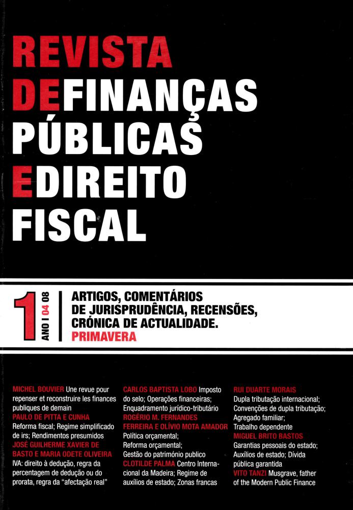 Revista de Finanças Públicas e Direito Fiscal