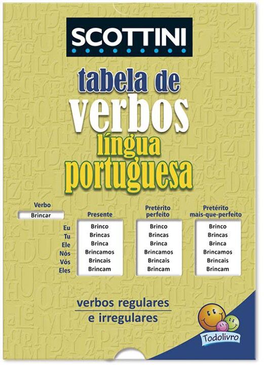 Scottini - Tabela de Verbos da Língua Portuguesa (Luva)