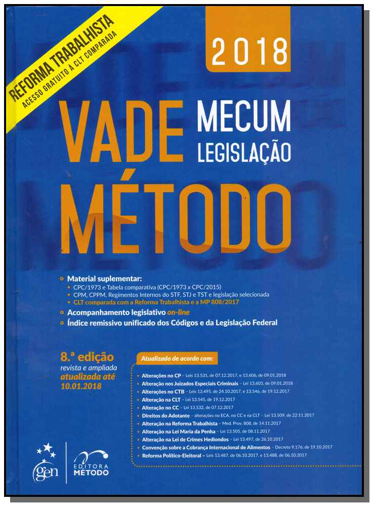 Vade Mecum Método - Legislação - 08Ed/18