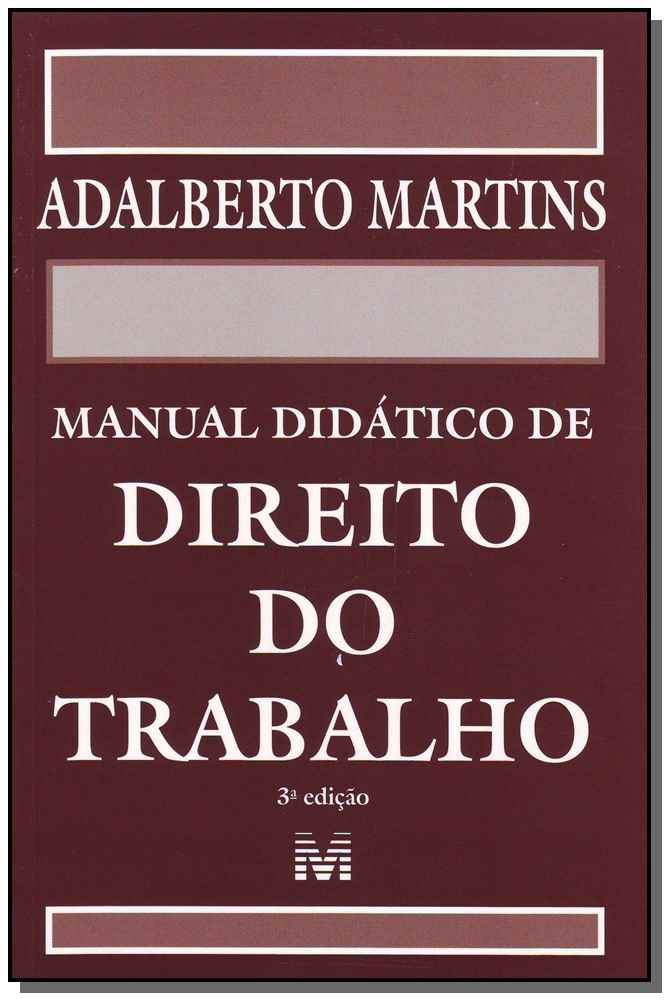 Zz-manual Didatico De Direito Do Trabalho - 03Ed/0