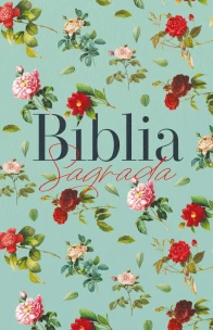 Bíblia Arc 860 Rosas do Campo Aqua - Letra Normal - Almeida Revista e Corrigida