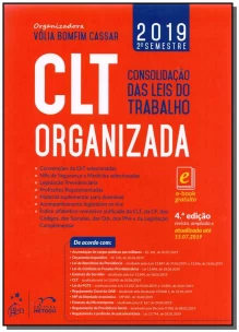 Clt Organizada - Consolidação  das Leis do Trabalho. - 04Ed/19